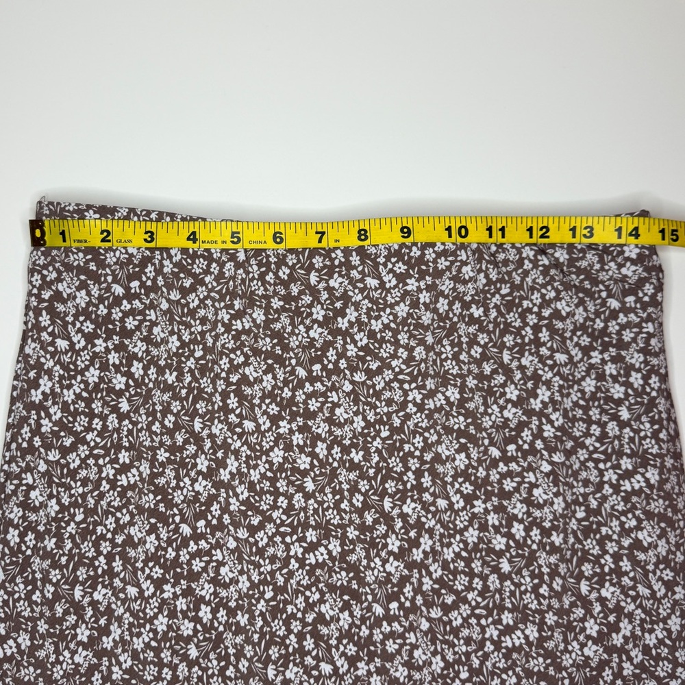 Altar’d State | Floral Midi Skirt | Brown Beige | Size XL - Picture 7 of 13
